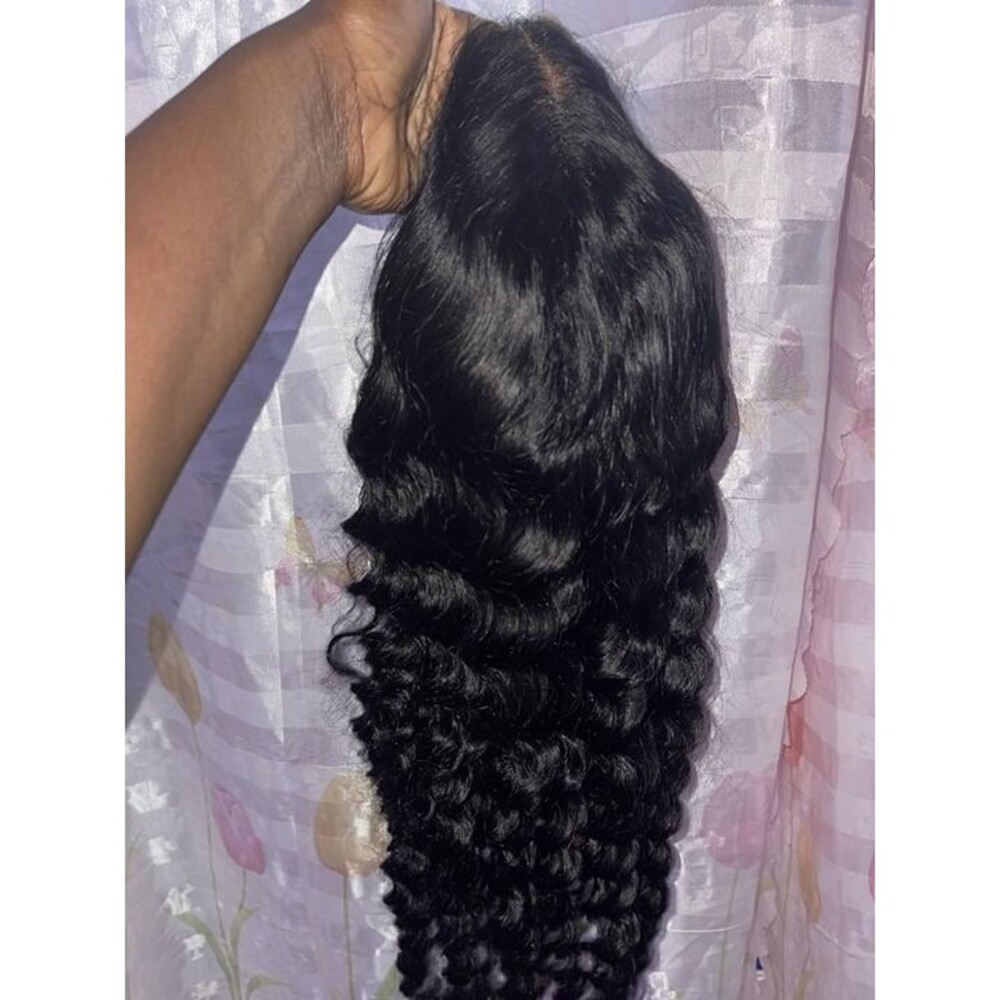 NEW 16 INCH  7x6 Deep Wave Glueless Wig Human Hair